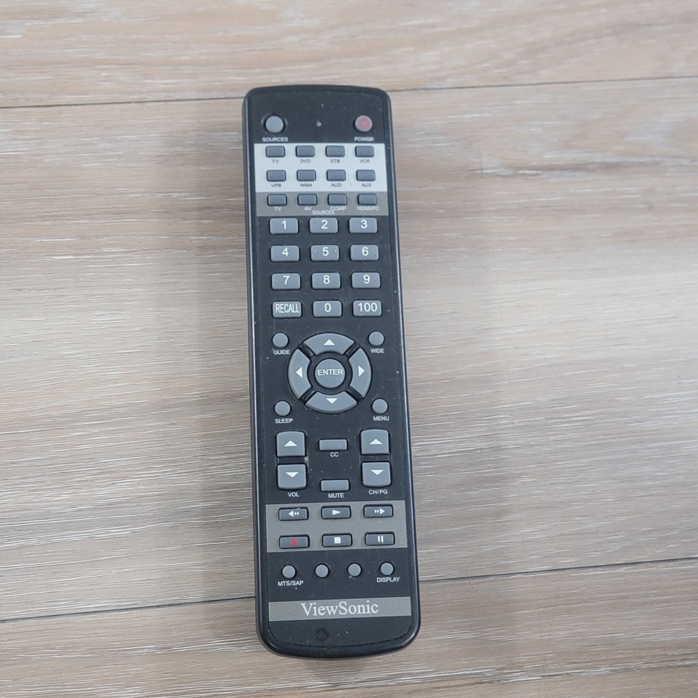 ViewSonic UBRC-100 Remote Control TV DVD STB VCR OEM Black Controller